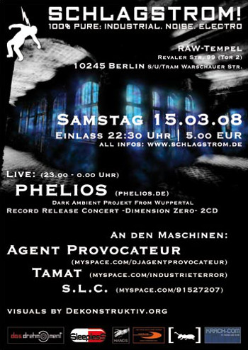 january, 21st 2012, 10pm: SCHLAGSTROM! + ENDORCISM